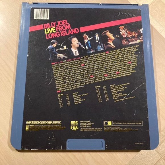 BILLY JOEL LIVE FROM LONG ISLAND VIDEODISC CBS FOX - Picture 2 of 2